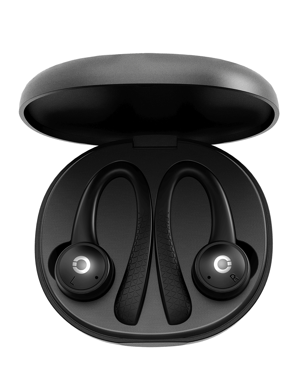 Goshyda Q23 Pro Écouteurs Sans Fil Bluetooth 5.1 étanches Avec étui De Charge Sans Fil, écouteurs Stéréo Avec Annulation De Bruit, Microphone Intégré, Pour Le Sport (Noir