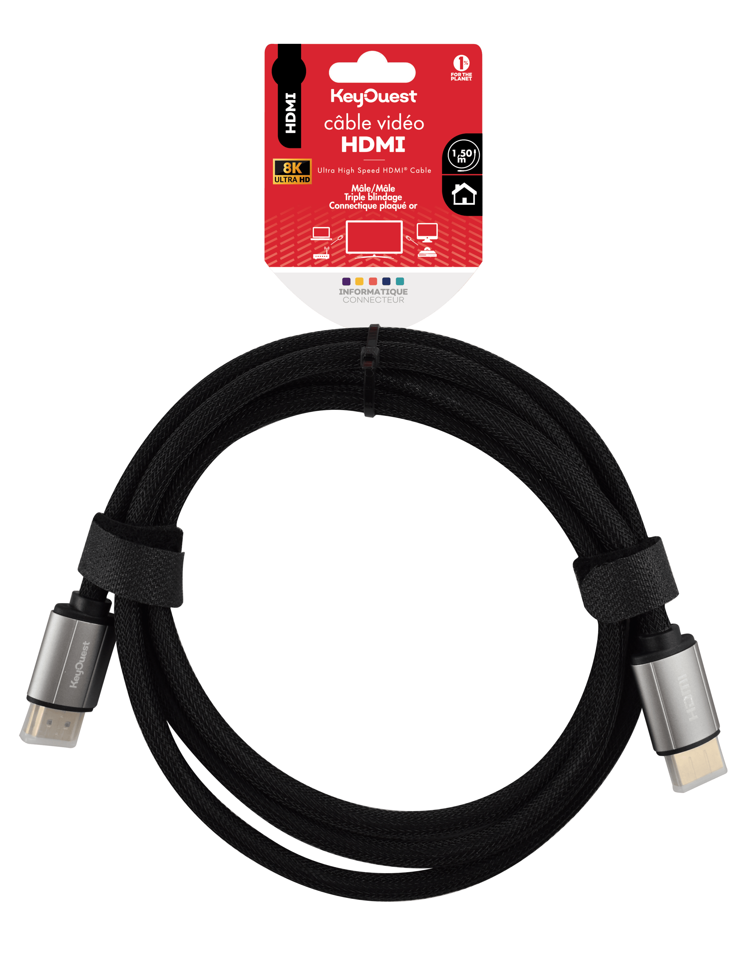 Câble HDMI 2.1 8K KeyOuest