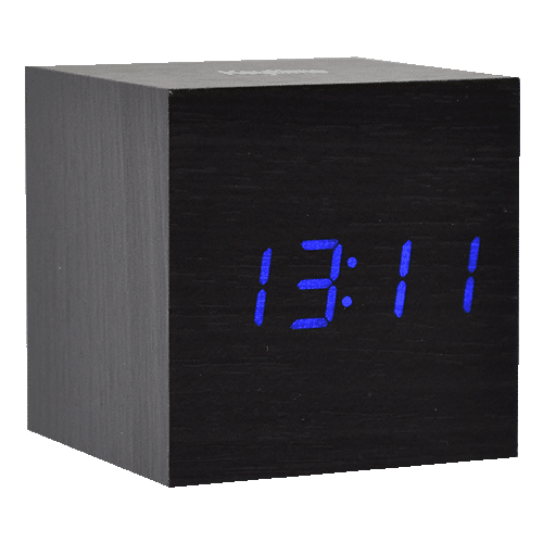 réveil bois noir Keytime