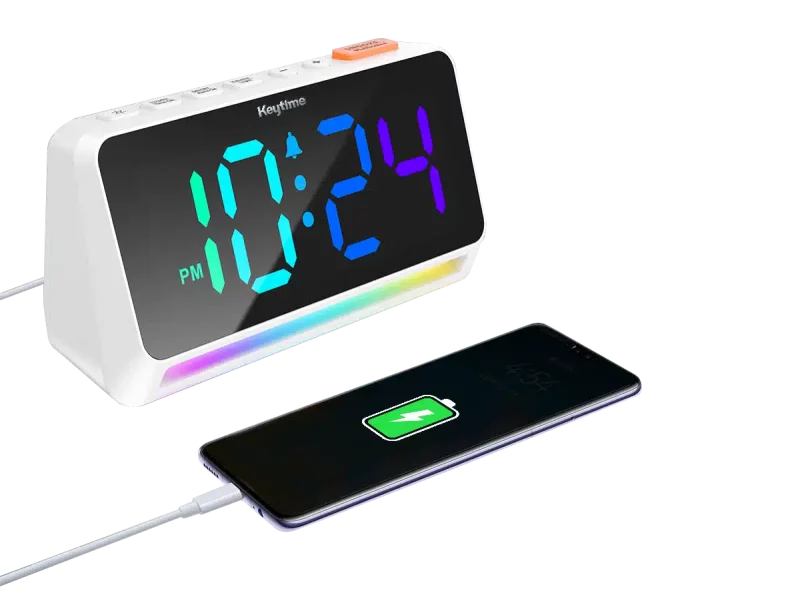 Réveil veilleuse numérique couleurs Keytime