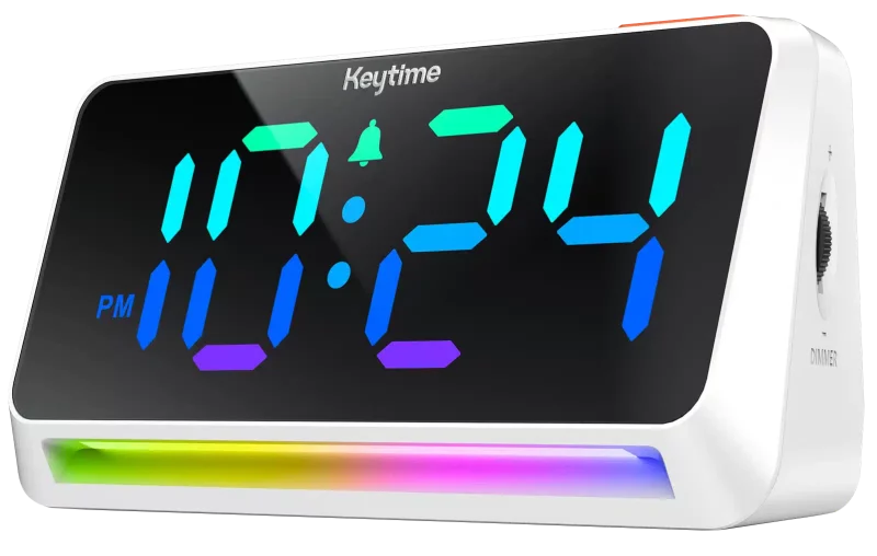 Réveil veilleuse numérique couleurs Keytime