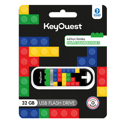 clé USB brique noir 32 go Keyouest