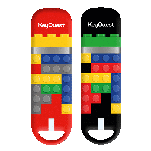 clés USB briques rouge noir 8 go